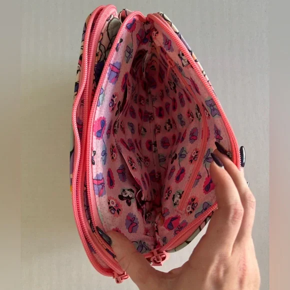 Disney Minnie Mouse Garden Party Triple Compartment Crossbody Bag - Picture 6 of 7